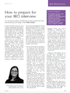 Read more about the article How to prepare for your IRO interview