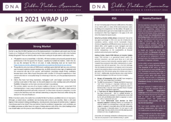 H1 2021 Wrap Up of IR & Communications Job Market